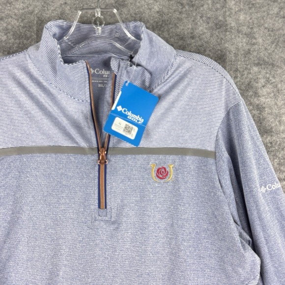 Columbia Pullover Womens 2XL Blue Churchill Downs Kentucky Derby 148 OmniWick - Picture 2 of 11